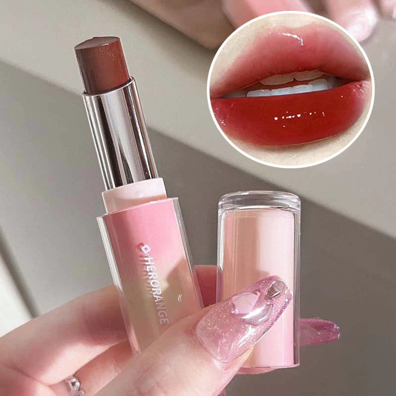 Water Mirror Solid Lip Gloss Lipstick Nude Lip Tint Moisturizing