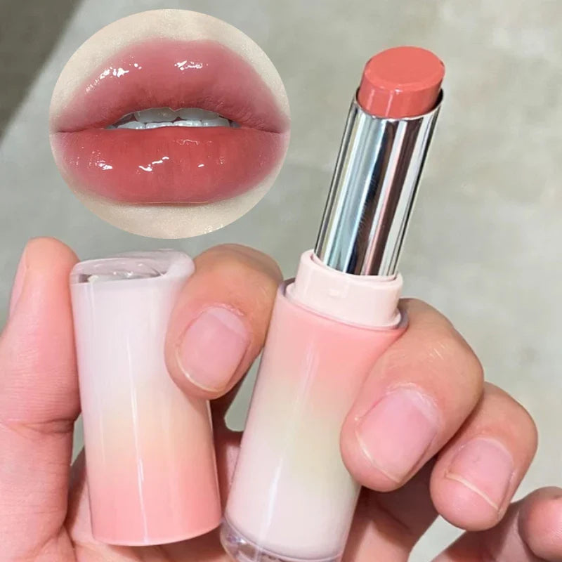 Water Mirror Solid Lip Gloss Lipstick Nude Lip Tint Moisturizing