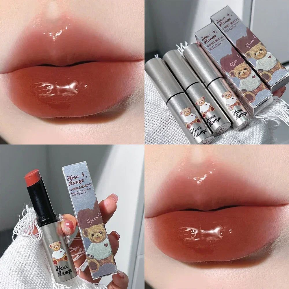 Water Mirror Solid Lip Gloss Lipstick Nude Lip Tint Moisturizing