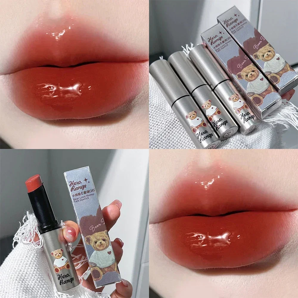 Water Mirror Solid Lip Gloss Lipstick Nude Lip Tint Moisturizing