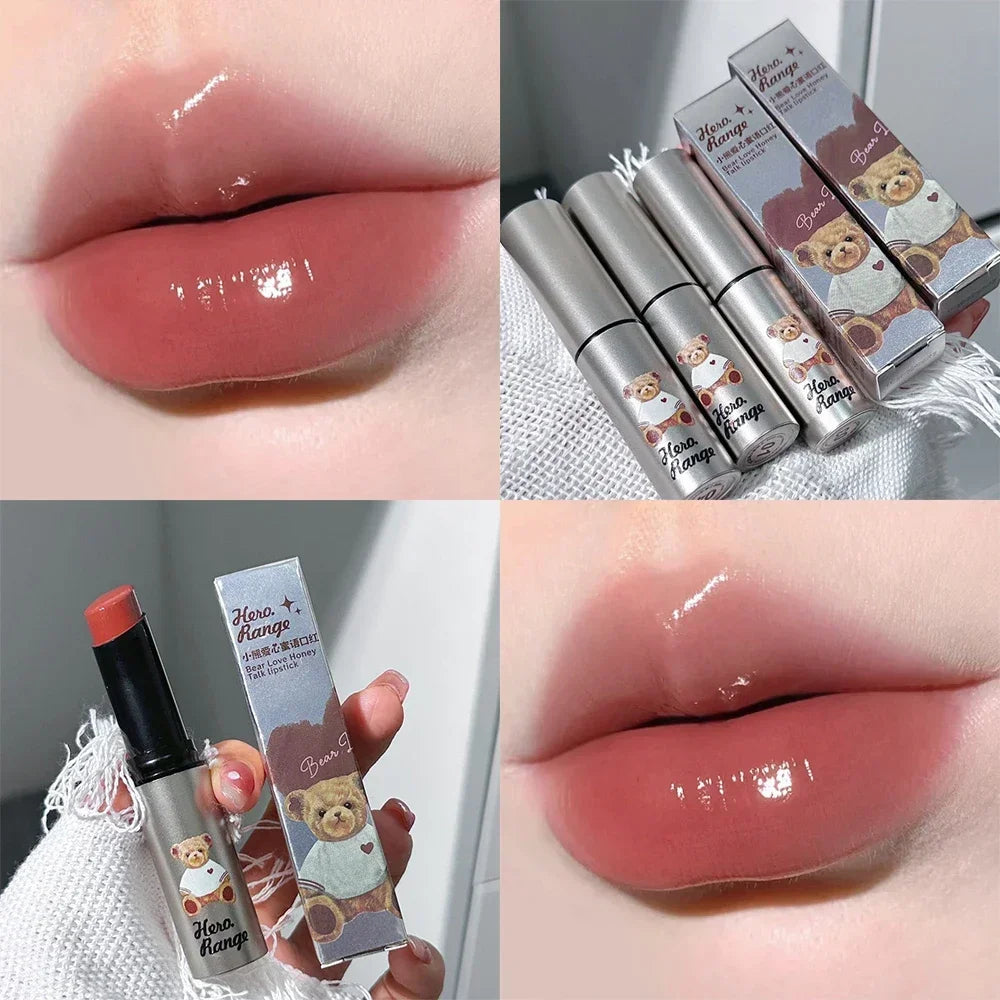 Water Mirror Solid Lip Gloss Lipstick Nude Lip Tint Moisturizing