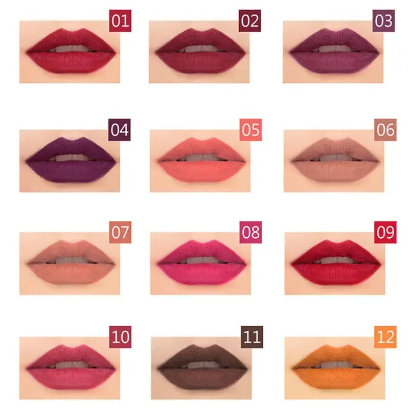 Waterproof Pencil Lipstick Set Pen Matte Lip Liner