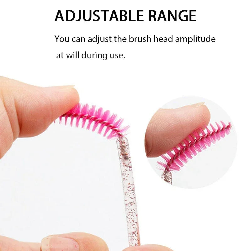 Wholesale 100PCS Disposable Mascara Spoolies