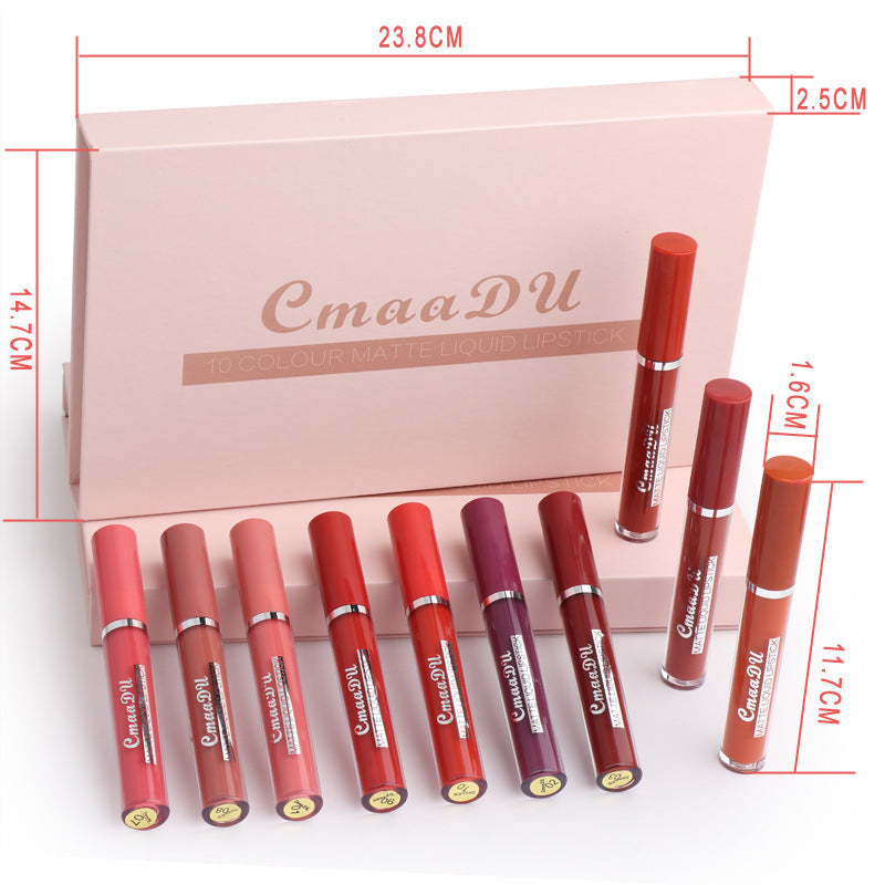 Women's Waterproof Matte Lipstick Set