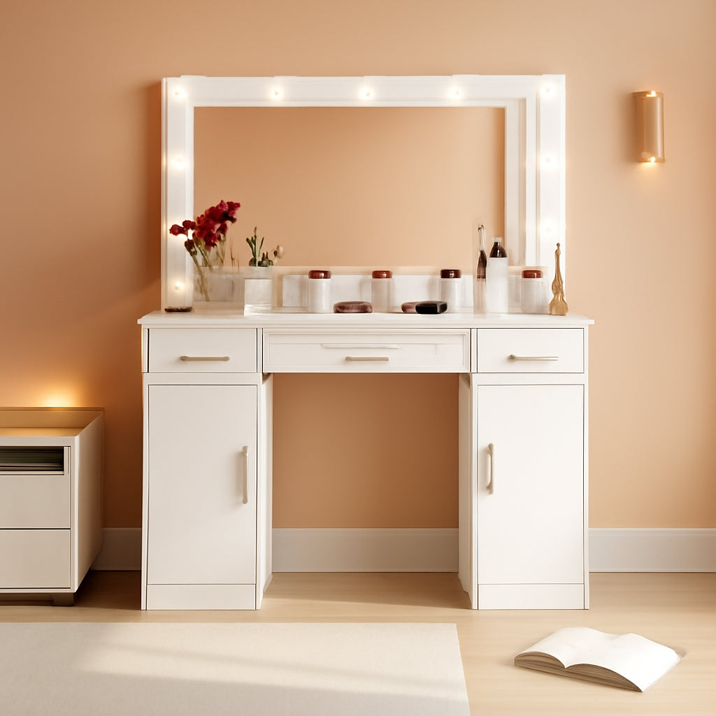 47.5 Inches Premium Cosmetic Vanity Desk With Mirror