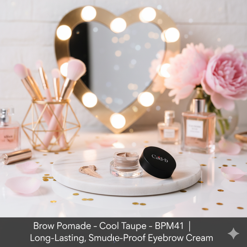 Brow Pomade – Cool Taupe | Long-Lasting, Smudge-Proof Eyebrow Cream – BPM41