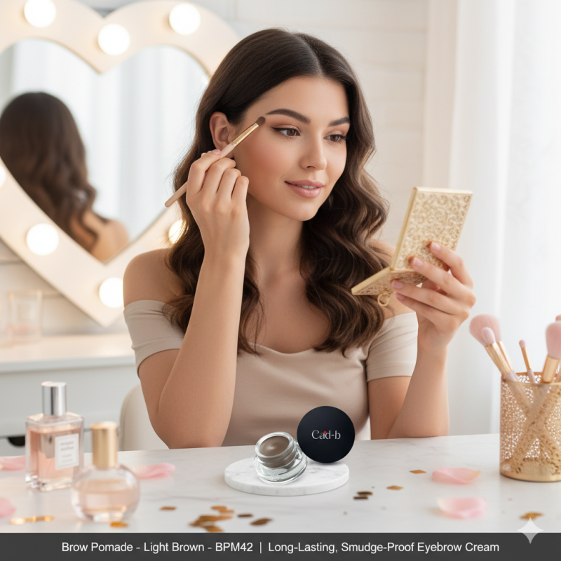 Brow Pomade – Light Brown | Long-Lasting, Smudge-Proof Eyebrow Cream – BPM42