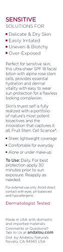 Andalou Naturals 1000 Roses SPF 18 Facial Lotion 2.7 OZS