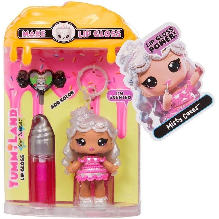 MGA Entertainment Yummiland Lip Gloss Doll Sour Sweeties - Misty Cakes (0035051545804)