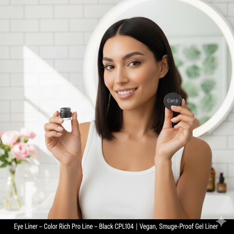 Eye Liner – Color Rich Pro Line – Black CPL104 | Vegan, Smudge-Proof Gel Liner