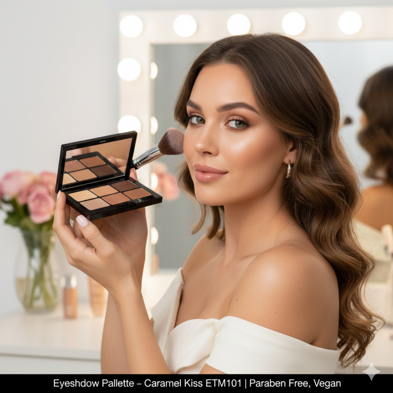 Eyeshadow Palette – Caramel Kiss ETM101 | Paraben Free, Vegan