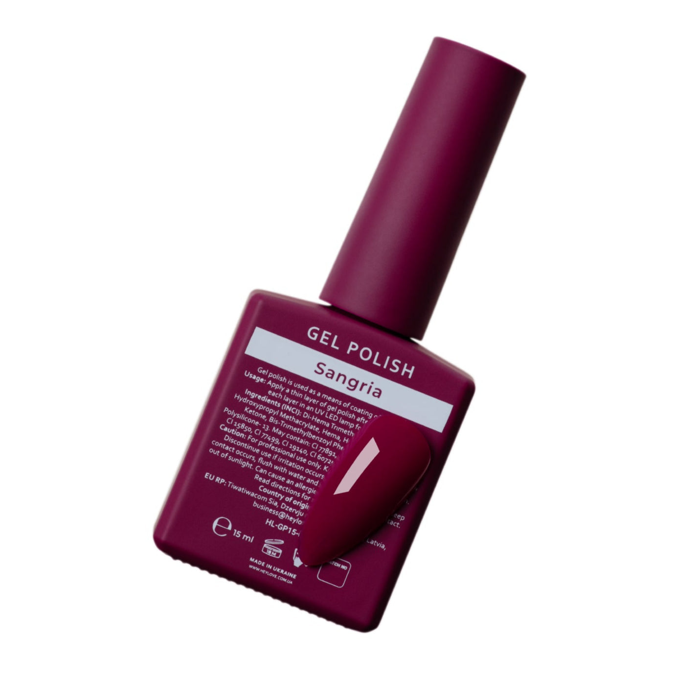HEYLOVE - Gel Polish Sangria, 15ml