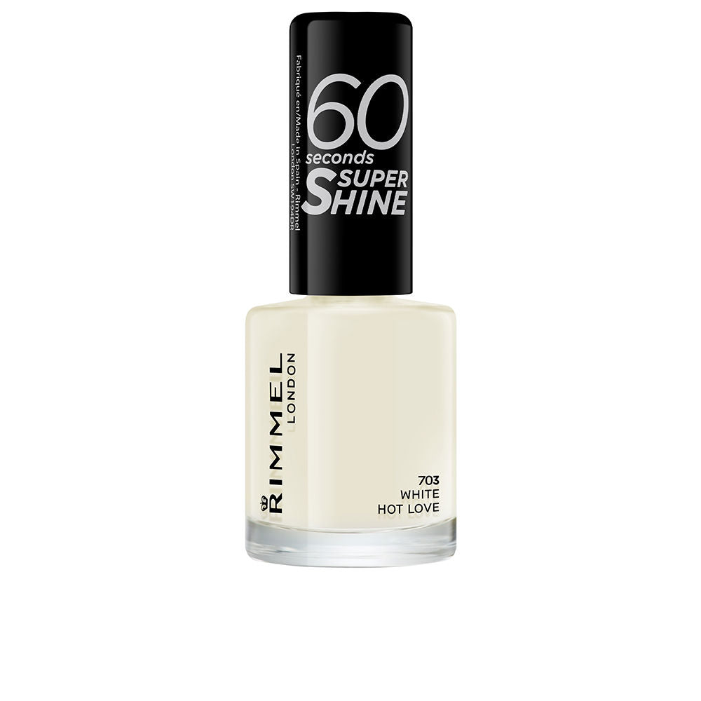 60 SECONDS SUPER SHINE nail polish #703-white hot love 8 ml