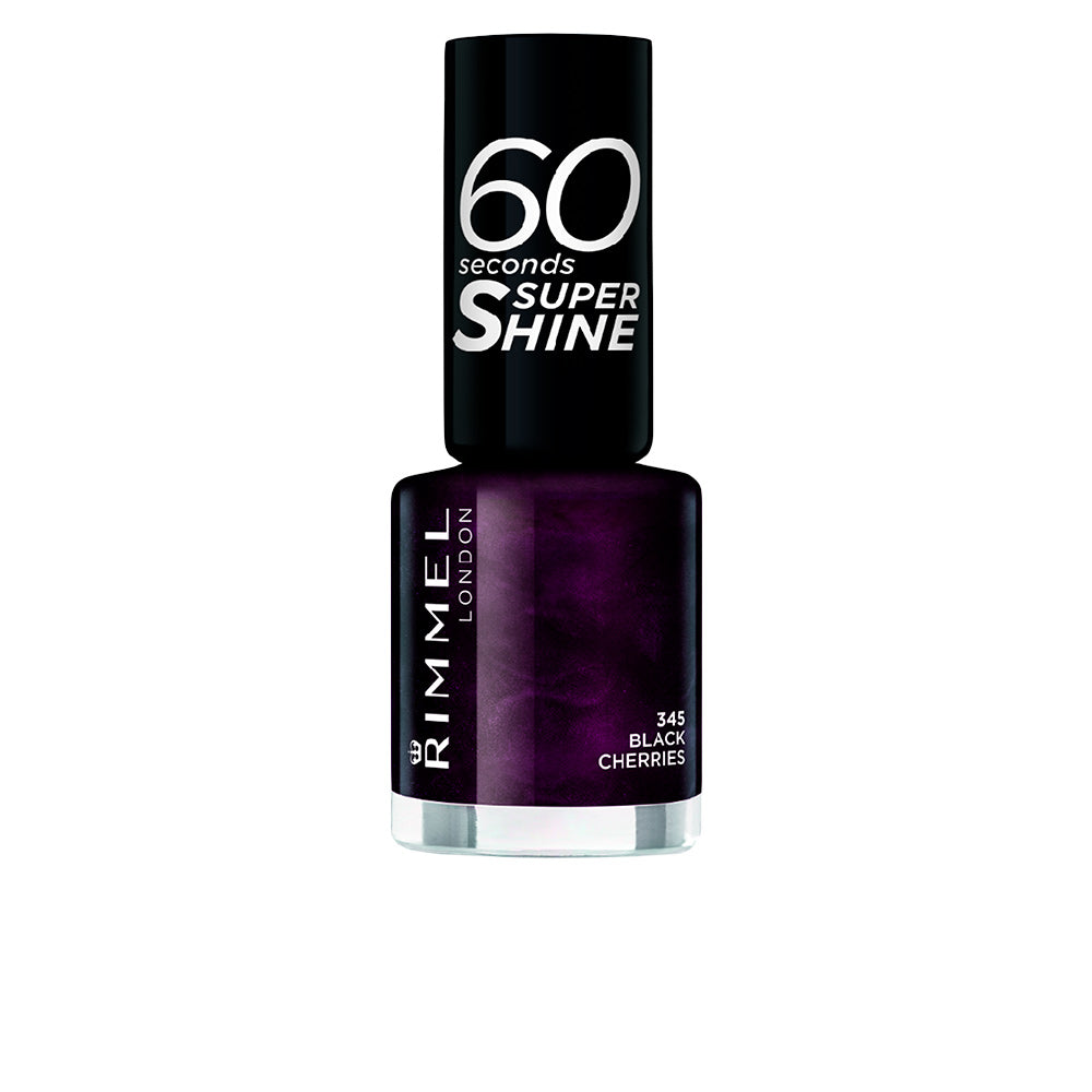 60 SECONDS SUPER SHINE nail polish #345-black cherries 8 ml
