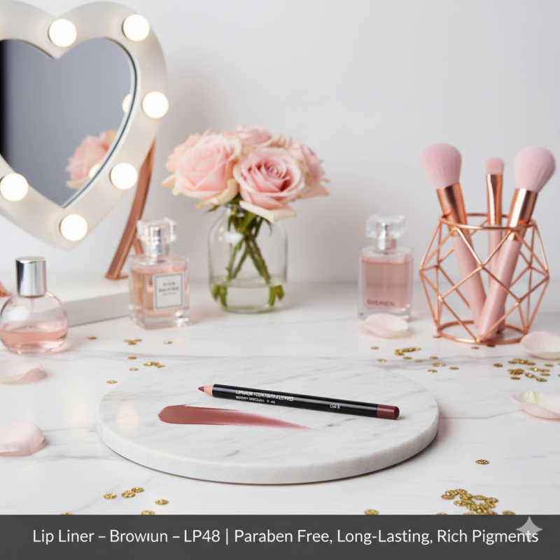 Lip Liner – Berry Brown – LP48 | Paraben Free, Long-Lasting, Rich Pigments