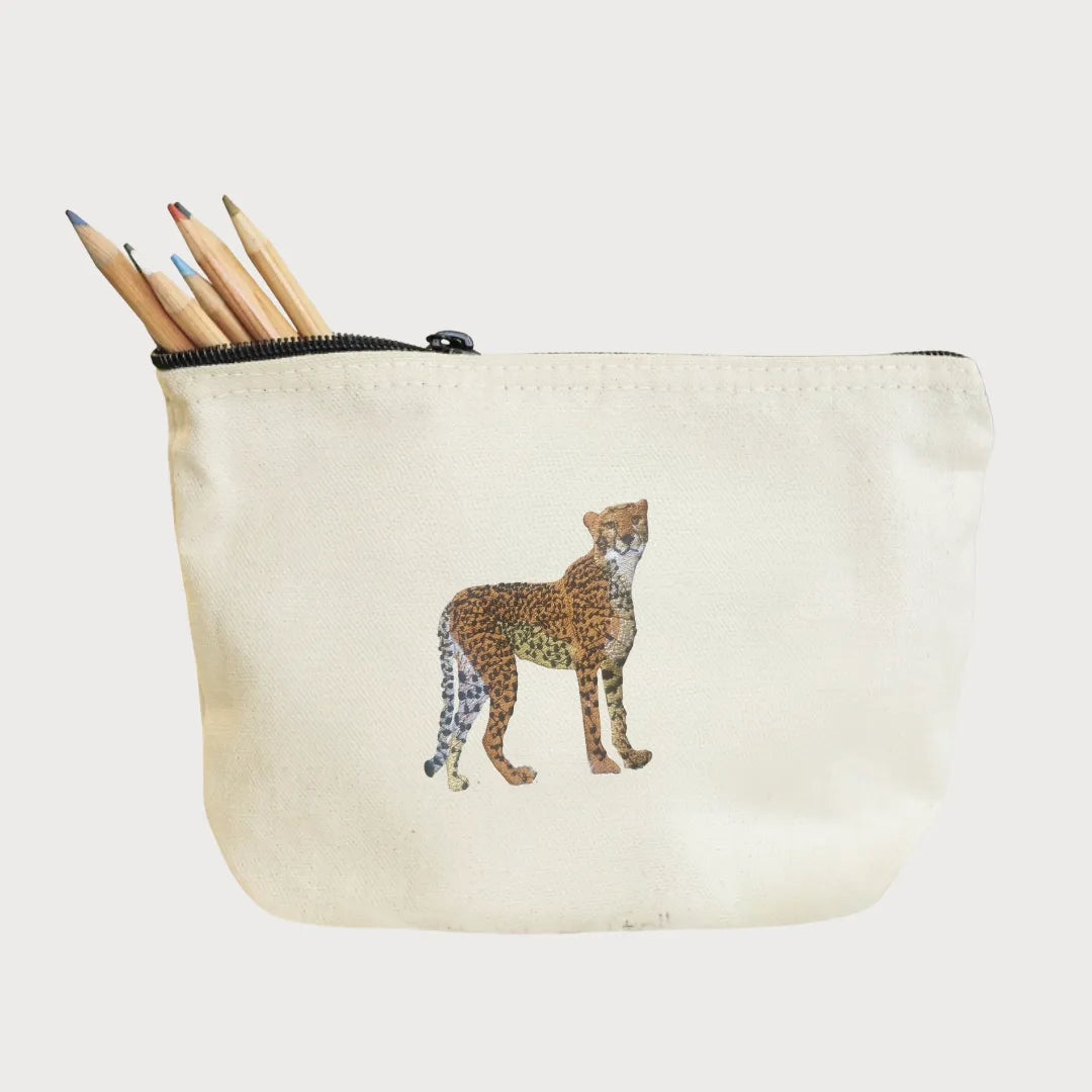 Cheetah Makeup Bag