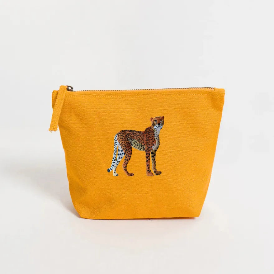 Cheetah Makeup Bag