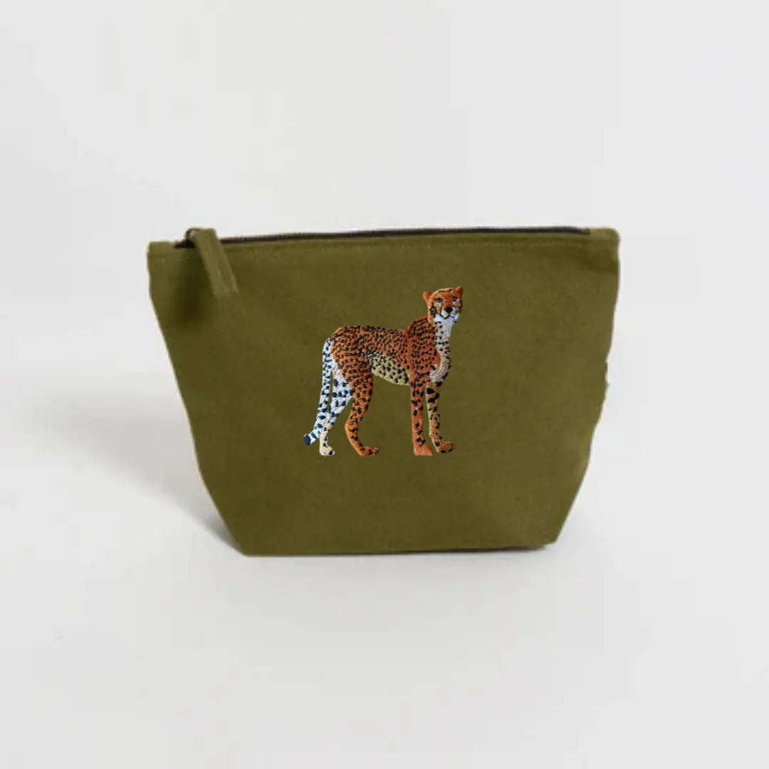 Cheetah Makeup Bag