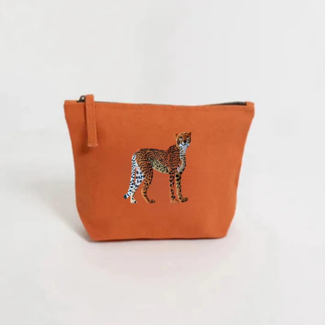 Cheetah Makeup Bag