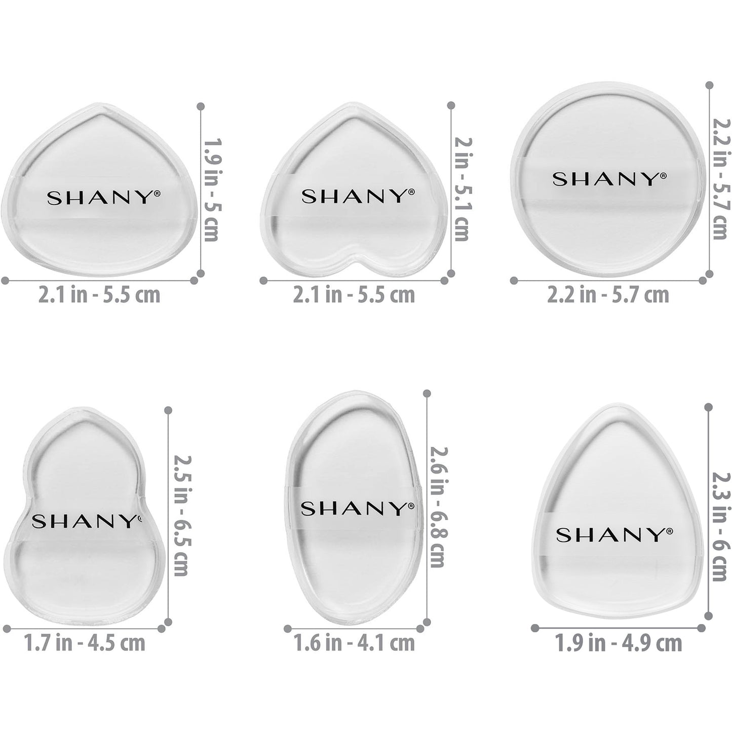 Stay Jelly Silicone Makeup Sponge Set of 6