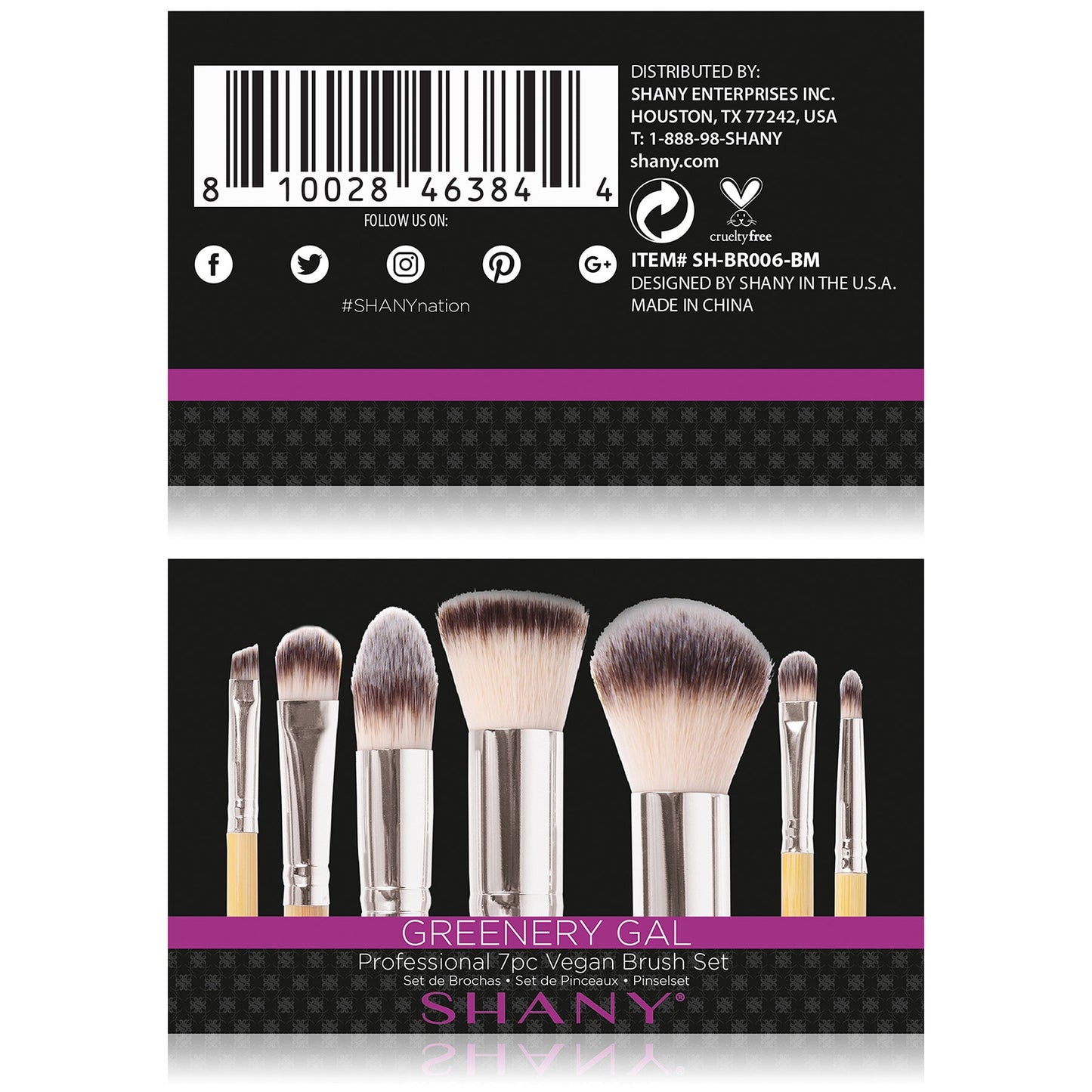 Bamboo Makeup Brush Set With Cotton Pouch