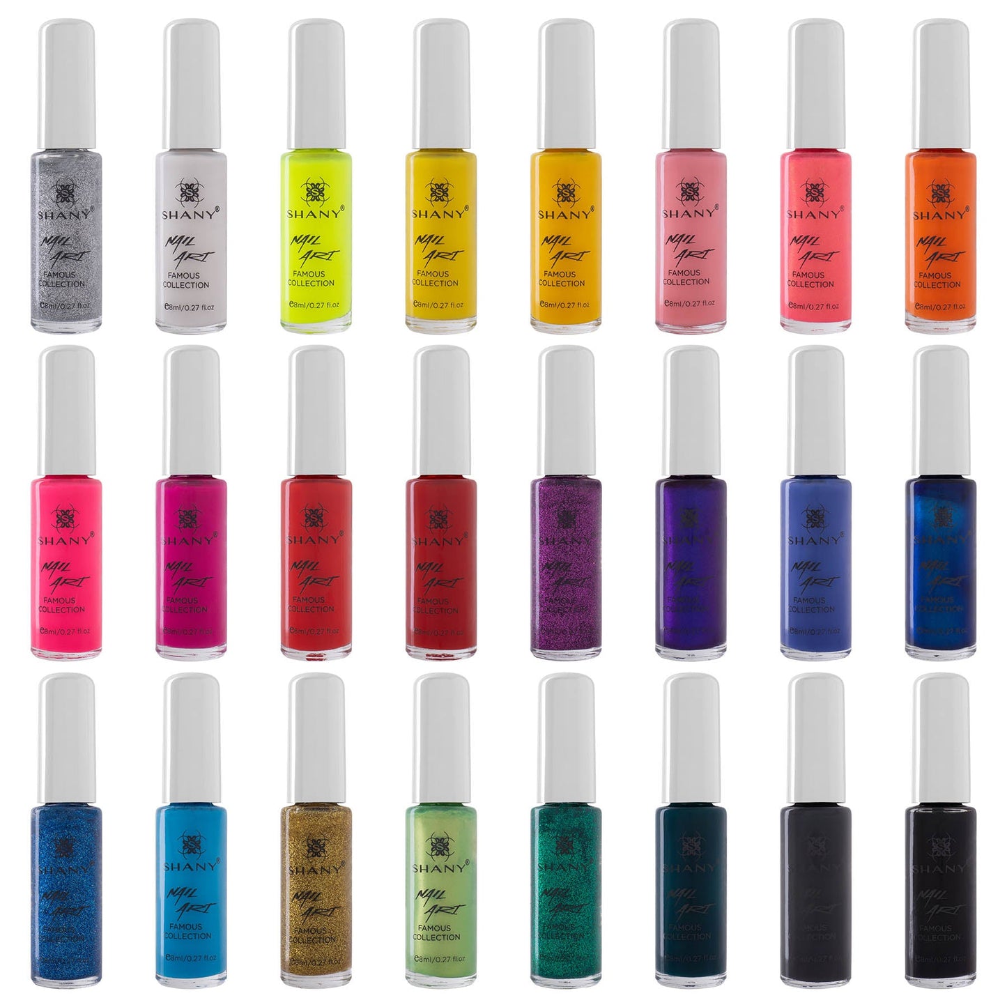 Nail Art Polish Set 24 Colors Quick Dry New Formula