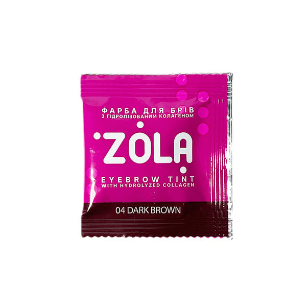 ZOLA - Eyebrow Tint With Collagen 04 Dark Brown, 5ml and 15ml