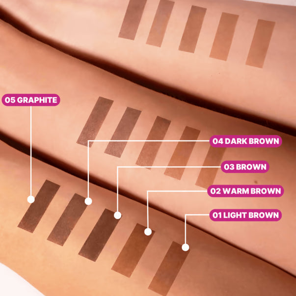 ZOLA - Set of Eyebrow Tint With Collagen, 5x15ml (5 Colors and Oxidant)